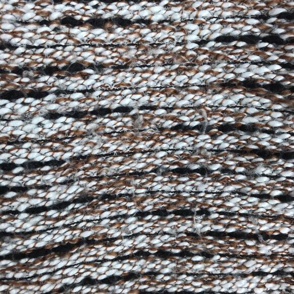 Ann Taylor Loft Sweater Boat Neck Brown White Black Marled Knit Pullover Small - Picture 4 of 7